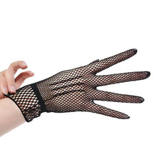 Load image into Gallery viewer, 2017 Fashion Fishnet Gloves Women Summer UV-Proof Driving For Thin Gloves Mesh Black White luva motociclista
