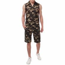 Load image into Gallery viewer, 2018 New Arrival Men Sets Summer Army Camouflage Tank Top Casual Slim Tops Unisex Sleeveless Outwear Plus Size S-3XL